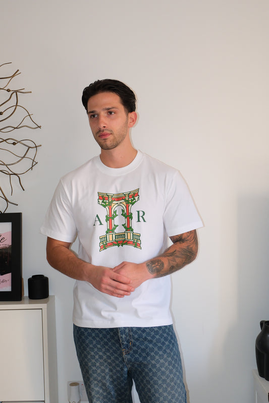 The AR Brand Vintage Art-Inspired White Tee