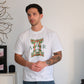 The AR Brand Vintage Art-Inspired White Tee